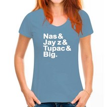 NAS 구축 nas최고의 래퍼 티셔츠 TUPAC 빅 나스 JAY Z 힙합 이름 랩 EPMD 공개 부족, 18 WoMen Haze blue_09 4XL