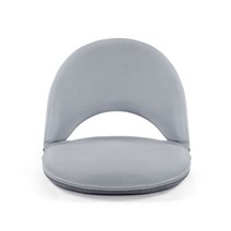 좌식의자 커플의자 커플체어 숙소등받이 앉아먹는 의자, 그레이 42단 조절(고밀도 스펀지)