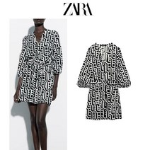 브이넥 끈조임 슬림 ZARA 자라 여성 원피스
