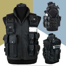 전술 조끼 복 군용품점 방탄판 미군군복 밀리터리 11 pockets 사냥 야외 군사, XL, 1개