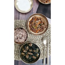 [요리하는남자들] 팥찰밥 소고기 미역국 소불고기 밀키트 2인 생일상차림패키지 친환경 배송