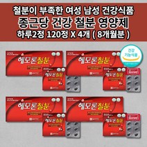 생리 출산후 산모 임신 임산부 철분제 가용성 헴철 햄철 성장기 어린이 청소년 다이어트 어지럼증 에 좋은 철 결핍 결핍성 철분 부족 증상 영양제 종근당 건강 철분 영양제 120캡슐, 4개