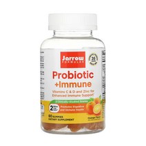 Jarrow Formulas 재로우포뮬러스 프로바이오틱스 20억CFU 60츄어블정 바실러스 코아귤런스 바실러스 서브틸리스 고초균 아연 비타민 C 비타민 D Zinc Bacillus