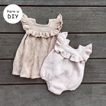 야나 [DIY패키지][니팅 포 올리브] 코튼 메리노 러플 롬퍼 & 드레스(+인쇄도안) 니팅포올리브 아기옷뜨기 유아옷만들기 대바늘뜨개 diy키트 대바늘 뜨개질, 코튼 메리노 5볼, 더스티 블루 웨일