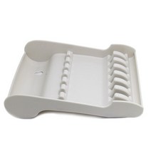 살롱 가위 스탠드 랙 케이스 헤어 홀더 6 정리 보관함 미용사용 빨판 2 개 포함, [01] WHITE, 2개