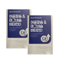 뉴트리원 어골 칼슘 마그네슘 비타민D 60정 2박스, 단품, 단품