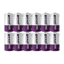 벡셀 망간 건전지 D형 12알 (벌크형) 대형 배터리