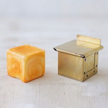 일본 마츠나가 제작소 황금 미니 큐브 식빵 틀 5cm 6cm 7.5cm 8cm 식빵만들기, 7.5cm 골드