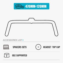 그래블자전거 그래블 바이크 입문로드자전거 입문용 초보 RYET-자전거 탄소 핸들바 그래블로드 바이크 스, 07 470-120mm