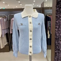 로엠 sh06 배색 카라 가디건 RMCKC12A15