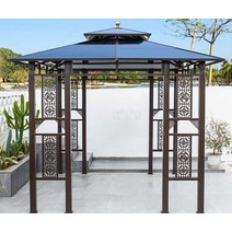 수아네 파라고 야외가구 정자 조립식 야외벤치의자 쉼터, (후지관) 3x4M 단일관