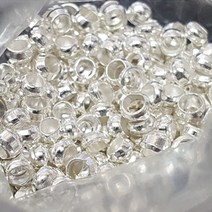 실버 누름볼 비즈 키링 재료 공예 비드팁 2mm 약500개 세트 핸드폰 스트랩 만들기 팔찌 목걸이 대용량 꾸미기 악세사리 공예품 DIY 부자재