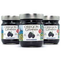 Oregon Growers 오리건 그로스 마리온베리 과일 스프레드 non GMO 340g 3개 팩, 수량, 상세참조