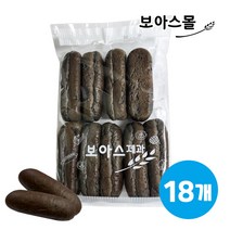 나라브래드 수제 먹물핫도그빵, 50g, 18개