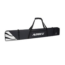 ADBEE 스키 가방 - 내구성 있는 손잡이가 달린 패딩 스키 가방 - 방수 전체 패딩 스키 스트랩 캐리어 - 신뢰할 수 있는 600D 옥스포드 원단 - 튼튼한 지퍼 및 버클 (블, Black