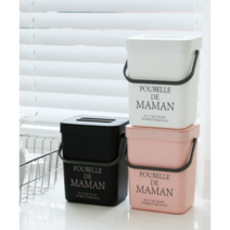 달팽이리빙 푸벨드마망 음식물 쓰레기통 5L, 검정색 4개