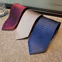 블랙티지 H 자수 유광 새틴 투톤 솔리드 명품 봄가을 넥타이 (3 Color)