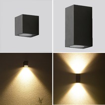 외부센서등 LED 현대 야외 방수 벽 통로램프, 1개, B타입 -  싱글 헤드 백색 6W