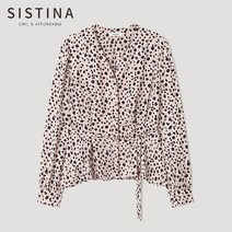 [시스티나] 레오파드 페블럼 블라우스_AWWBLM11070_PI