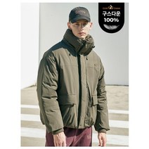 구스 숏패딩. 미어캣 하이넥 구스다운 점퍼 카키외 (남녀공용)아키클래식