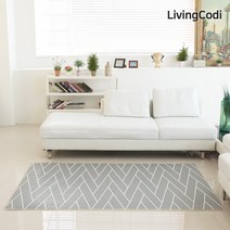 리빙코디 발코니매트 루즈헤링본 130x200x1.0cm /거실, 01.발코니매트 130-루즈헤링본