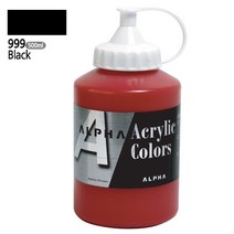 알파 전문가용 아크릴물감 500ml, 999(20) Black