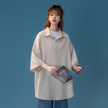 빅사이즈반팔와이셔츠 2023 여름 중성풍 에어매쉬 약한탄력 반팔셔츠 M5XHC22277P25 4995109462