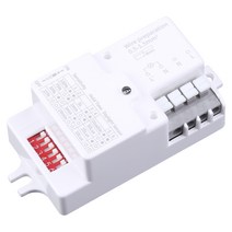 AC 220V-240V/50Hz 전자 레인지 레이더 센서 바디 모션 감지기 LED 조명, 하얀색