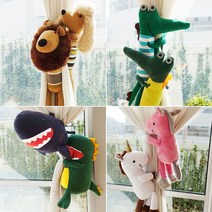 쇼핑오션동물 커튼 타이백 커텐 장식 인형 커튼소품 자녀방인테리어 커튼타이백 인형커텐타이 커튼끈+dhtustyvld, 상품택1*10_상어