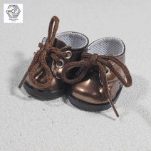 단정한 정장 신발 솜인형옷 무속성인형옷 밤바람 안경, 20cm, 브라운 구두