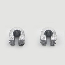 잔디 깎는 기계 용 알루미늄 와이어 버클 범용 알루미늄 와이어 버클, 03 B 2pcs