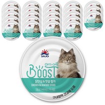 사조 고양이 습식사료 옵티원 부스트 닭안심+맛살, 24개, 6박스, 160g