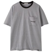 고스트리퍼블릭 남성용 사선포켓 스트라이프 반팔티셔츠 GT-3160