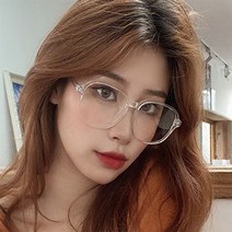 다파요 인싸템 큰 안경알 빅사이즈 투명 뿔테 패션안경