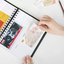 전시 영화 뮤지컬 콘서트 티켓북 스크랩북, 버건디