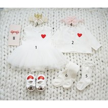 별빛 신생아 아기 선물 상자 옷 세트 코튼 공주 치마 신생아 백일 신생아 베넷저고리 선물