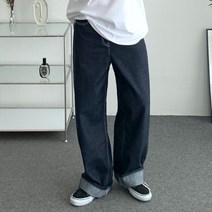 YKK 생지 와이드 데님 팬츠 2color