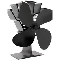 무동력팬 온열 써큘레이터 캠핑 난로 순환 온열 화목, 4블레이드 (브론즈)