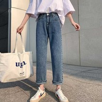[@선유펀] /여자 일자핏 데일리 팬츠 롤업 스타일 청바지 의류