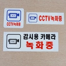 CCTV 녹화중 아크릴 표지판 도난경고문 쓰레기무단투기 여성 현관 현판 범죄, 270x95mm