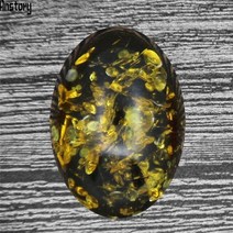 호박 원석 보석 목걸이 앰버 밀랍 13x18mm 18x25mm 10 개/묶음 카보 숑 비드 DIY 쥬얼리 만들기 B002