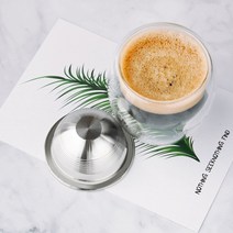 네스프레소 vertuoline 커피 머신용 icafilas 스테인레스 스틸 재사용 가능한 vertuo 커피 캡슐(g1), 큰, 1캡슐