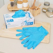 인트코 니트릴장갑 라텍스 요리용 장갑 100매 고탄력, 특대(XL) 이상