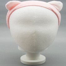 [도돌이샾 제휴]핑크 귀돌이헤어밴드 세안 세면 여아 어린이 여성