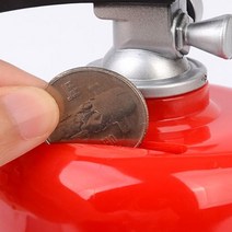 특이한저금통 소화기 모양 저금통 예쁜 동전 지폐저금통 특이한물건 인테리어 플라스틱 저금통 어린이저금통, 1개, 레드계열