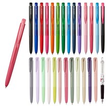 유니볼 시그노 노크식 RT1볼펜 UMN-155 0.28 0.38, 2.시그노노크식볼펜0.38mm, C체리레드(블랙심)