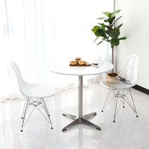 모던 미드센추리 인테리어 디자인 에펠 카페 식탁 테이블 의자, 23. 피오레 플러스 800 (실버 하부)