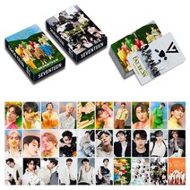 아이돌 포토카드 30 개/대 KPOP 아이돌 17 보물 새 앨범 사진 카드 양면 컬렉션 자체 제작 LOMO 팬 선물, 02 OSS26723MC-30PCS