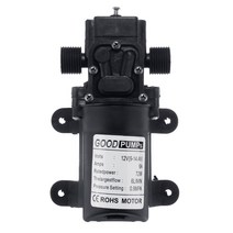 가압펌프 DC 12V 130PSI 6Lmin Pump Black Micro Diaphragm Pump er Car Wash 12V, 02 Reflux