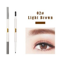 액상 충진기 주입기 액체 소분 액상 포장 LEKOFO 2 In 1 눈썹 펜슬 5 색 팁 액체 펜 방수 지속되는 자연스, 18 Light coffee LE151-2
